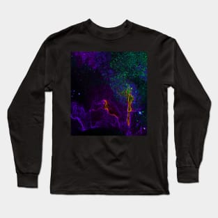 Black Panther Art - Glowing Edges 150 Long Sleeve T-Shirt